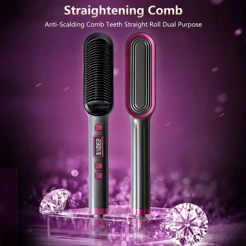 Professional Electric Hair Straightener Comb Brush